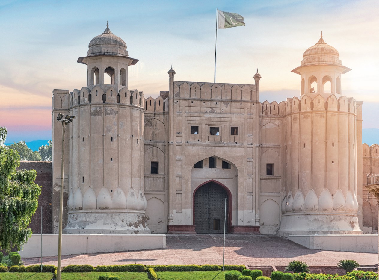 パキスタンのラホール城の外観