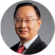 A head shot of Pan Weidong, President of Shanghai Pudong Development Bank, which works closely with Huawei