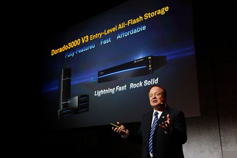 Ronald Raffensperger, CTO of Huawei Enterprise Data Center Solutions, launches OceanStor Dorado 3000 V3 all-flash storage