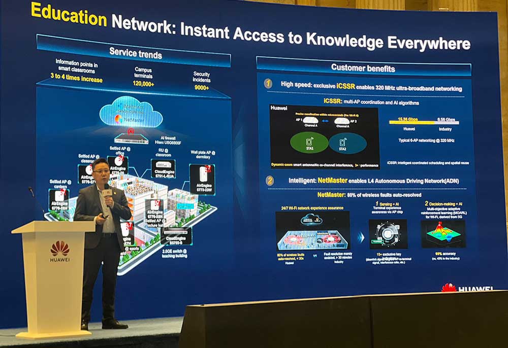Sword Cheng, Enterprise Solutions Marketing Director from Huawei's Data Communication Product Line